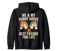Io e Il Mio Cavallo per Hobby Migliori Amici per la Vita Hobby Horsing Felpa con Cappuccio
