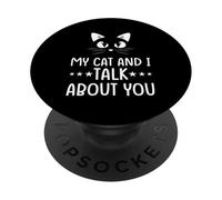 Io e il mio gatto parliamo di te PopSockets PopGrip Adesivo