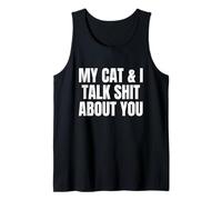 Io e Il Mio Gatto parliamo Male di Te, Crazy Cat Lady Cats Genitore Canotta