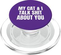 Io e il mio gatto parliamo male di te, Crazy Cat Lady Cats Genitore PopSockets PopGrip per MagSafe