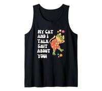 Io e Il Mio Gatto parliamo Sh! T About You Skates Groovy Flower Fun Canotta
