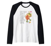 Io e Il Mio Gatto parliamo Sh! T About You Skates Groovy Flower Fun Maglia con Maniche Raglan