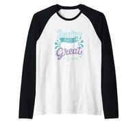 Io e la Lettura Siamo Un Ottimo Scherzo di Squadra per Gli Amanti dei Libri Divertenti Maglia con Maniche Raglan