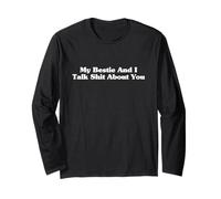 Io e la mia migliore amica parliamo male di te Funny Friends Matching Maglia a Manica