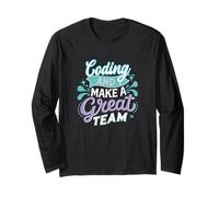 Io e la Programmazione Siamo Una Grande Squadra Funny Geek Gamer Tech Design Maglia a Manica