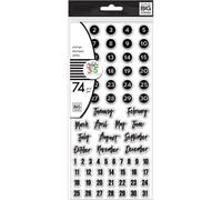 io e le mie GRANDI idee The Happy Planner 74 Timbri trasparenti per date CLS-05