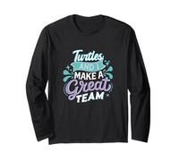 Io e Le Tartarughe Siamo un'ottima Squadra e Siamo Genitori di Animali Domestici Appassionati di Tartarughe Maglia a Manica