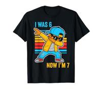 Io Ero 6 Ora Sono 7 Compleanno Dabbing Bambini Ragazzi 67 Meme Sport Maglietta