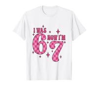 Io Ero 6 Ora Sono 7 Compleanno Ragazza 67 Meme Six Seven Rosa 6 7 Maglietta