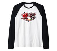 Io Ero 6 Ora Sono 7 Six Seven Race Car 67 Meme Birthday Party Maglia con Maniche Raglan