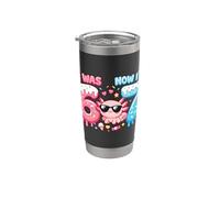 Io ero sei ora sono sette 6 7 Axolotl 67 Meme 7 ° compleanno Bicchiere termico in acciaio inox doppia parete