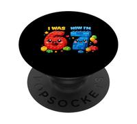 Io ero sei ora sono sette 6 7 Blocchi di costruzione 67 Meme 7th Bday PopSockets PopGrip Adesivo