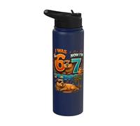 Io ero sei ora sono sette 6 7 Capibara 67 Meme 7 ° compleanno Stainless Steel Insulated Water Bottle