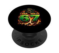 Io ero sei ora sono sette 6 7 Kaiju 67 Meme 7 ° compleanno PopSockets PopGrip Adesivo