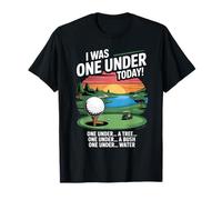 Io Ero Uno sotto Oggi Golfista Giocatore di Golf Divertente Golf Maglietta