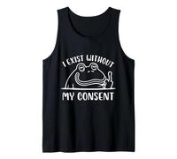 Io esisto Senza Il Mio consenso Surreale Frog Canotta