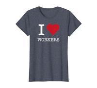 Io Heart Workers, Amo i Workers Maglietta, Donna, Pervinca, 3XL