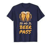 Io Ho Il Beer Pass Frase Divertente Birra Maglietta, Uomo, Navy, 6XL