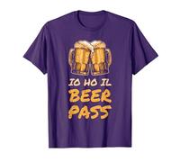 Io Ho Il Beer Pass Frase Divertente Birra Maglietta, Uomo, Viola, M