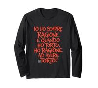 Io Ho Sempre Ragione Scritte Divertenti Frasi Simpatiche Maglia a Manica