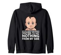 Io in Una videoconferenza in Attesa di Non Dire Nulla dalla mia Parte Felpa con Cappuccio