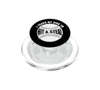 Io Insegno ai miei figli come colpire palle da baseball e rubare basi papà mamma PopSockets PopGrip per MagSafe