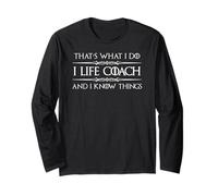 Io Life Coach e so Cose | Funny Life Coaching Maglia a Manica