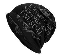 Io, Me Stesso, Sono Strano e insolito per Adulti, Unisex, Lavorato a Maglia, Cappello Largo, Cappello a siepe, Cappello a Cuffia