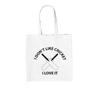 Io No Like Cricket i Love - Borsa Tote IN Tela - Divertente Ashes Inghilterra