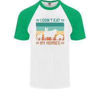 Io No Mangiare My Homies Divertente per Vegani Vegetariano DA UOMO S/S T-Shirt