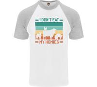 Io No Mangiare My Homies Divertente per Vegani Vegetariano DA UOMO S/S T-Shirt