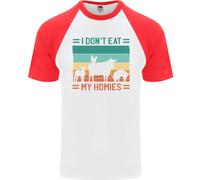 Io No Mangiare My Homies Divertente per Vegani Vegetariano DA UOMO S/S T-Shirt