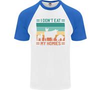 Io No Mangiare My Homies Divertente per Vegani Vegetariano DA UOMO S/S T-Shirt