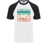 Io No Mangiare My Homies Divertente per Vegani Vegetariano DA UOMO S/S T-Shirt