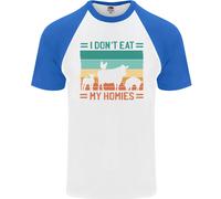 Io No Mangiare My Homies Divertente per Vegani Vegetariano DA UOMO S/S T-Shirt