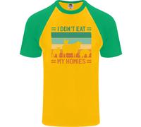 Io No Mangiare My Homies Divertente per Vegani Vegetariano Uomo S/S T-Shirt