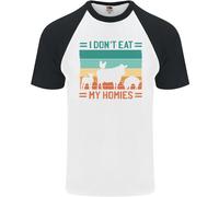 Io No Mangiare My Homies Divertente per Vegani Vegetariano Uomo S/S T-Shirt