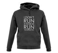 Io No Run If You See Me Should Too - Felpa con Cappuccio / - Divertente -