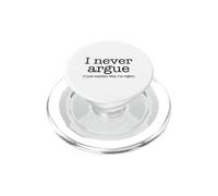 Io non discuto, spiego solo perché ho ragione! Idea sarcastica PopSockets PopGrip per MagSafe