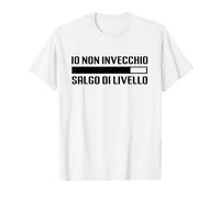 Io Non Invecchio Salgo di Livello Gamer Maglietta