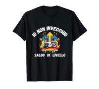 Io Non Invecchio Salgo di Livello Humor Gaming 01 Maglietta
