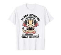 Io Non Invecchio Salgo Di Livello Videogiocatore Nerd Gamer Maglietta