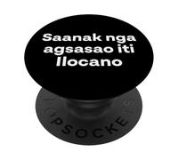 "Io non parlo Ilocano." Parola Ilocano divertente PopSockets PopGrip Adesivo