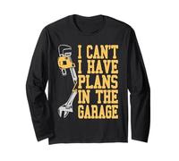 Io non posso avere piani nel garage auto meccanico Tee presente Maglia a Manica
