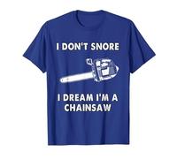 Io Non Russo, Sogno di Essere Una Motosega. Maglietta, Uomo, Blu Reale, 3XL