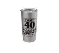 Io non sono 40 Im 30 Dieci Compleanno Bicchiere termico in acciaio inox doppia parete
