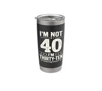 Io non sono 40 Im 30 Dieci Compleanno Bicchiere termico in acciaio inox doppia parete