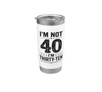 Io non sono 40 Im 30 Dieci Compleanno Bicchiere termico in acciaio inox doppia parete