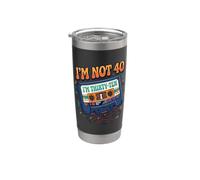 Io non sono 40 Im 30 Dieci Compleanno Bicchiere termico in acciaio inox doppia parete