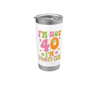 Io non sono 40 Im 30 Dieci Compleanno Bicchiere termico in acciaio inox doppia parete